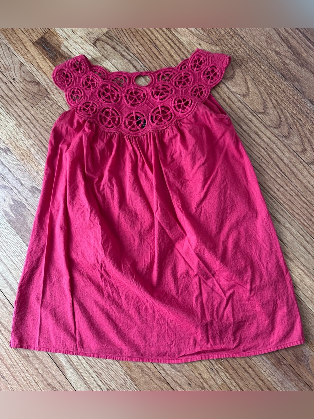 Cortefiel Women’s Sleeveless Crochet Trim Blouse Top Size M